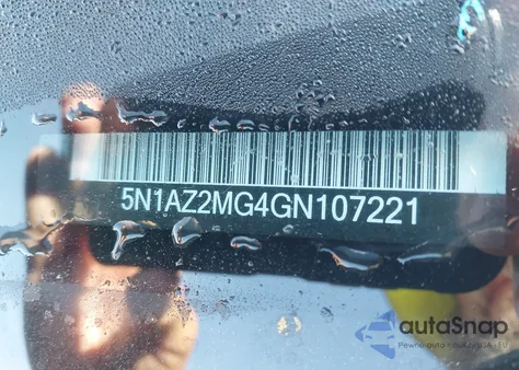 2016 Nissan Murano Platinum/S/Sl/Sv z USA, uszkodzony, nr VIN 5N1AZ2MG4GN107221